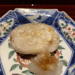 銀座 しのはら - カラスミ入りの焼き餅