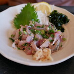 創業二百三十年食堂 - 石川県七尾 黄金アジ タタキ