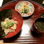 あさば - 炙り天城軍鶏ご飯 香物 留椀