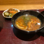 祇園 にし - 味噌汁と漬物も○