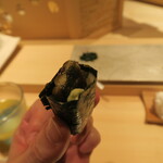 寿司栄 - 海鰻手巻き