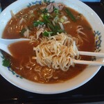 CooK鮎川 - 味噌ラーメン_570円　麺アップ