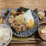 Izakaya Kafe Omoya - から揚げ定食1000円