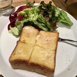 エクセルシオールカフェ - 厚切りトーストプレートモーニング489円