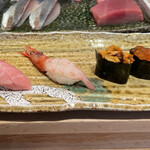 鮨 竹若 - 有頭海老、うに、いくら、トロ