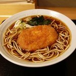 名代 富士そば 神田店  - コロッケそば