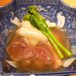 まな板の上の旬　ぽぽぽん - 合鴨とネギの治部煮