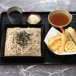 新山亭 - 料理写真:天ざるそば