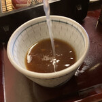 おそば高砂家 - そば湯