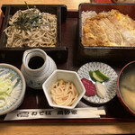 おそば高砂家 - かつ重セット