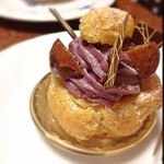 Nouvel Bairindo Shimosuwaten - 紫芋シューアラクレーム♡