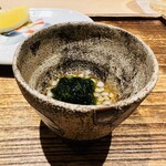 日本橋 蕎ノ字 - ☆蕎麦の実と浜名湖産の舞阪生海苔。