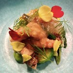 Ab restaurant - イイダコと春野菜