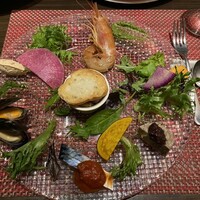 キャトルラパン - 相変わらず美しい前菜盛り合わせ