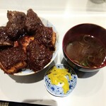 味処 叶 - 元祖味噌カツ丼、みそ汁付き