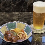 牛タンのビール煮