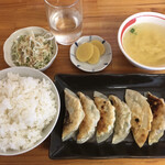 Gyouzaya Hayami - 白ご飯セット バラエティ   600円なり