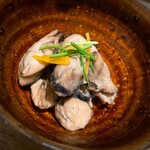 豆腐料理 空野 - 牡蠣のワイン醤油煮