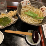 つるつるうどん瓢六庵 - 天ぷらうどん990円