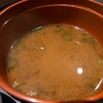 ステーキハウス 村岡 - お味噌汁です。