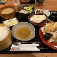 魚感うえさき - 天ぷら御膳(¥1500)