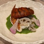 レストラン・ラ・フェ - オマール海老と鰆のグリル