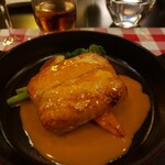 ビストロ デ トロワ - 帆立と真鯛のクネル、舌平目のポピエット