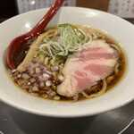 金町製麺 - 手もみ中華そば(麺半)　800円