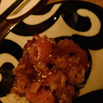 Tachinomi Asakusa Sharemon - メジマグロ辛味大根和え