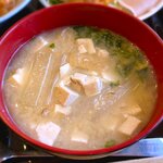 さくら本店 - (ﾗﾝﾁ)さくら定食 具だくさん味噌汁　2022.1.27