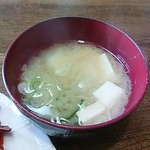 キッチンさし田 - 2013年1月：お昼のサービス 味噌汁
