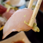 松輪 - ”金目鯛”、ウッスラと乗った脂が、舌の上で微かな甘さを感じさせてくれる美味しさです。