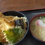 Udon Soba Yamashin - 天丼セット800円