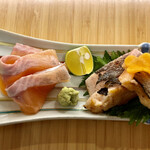 ひさご寿し - ビワマスのレアと塩たたき