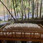 柳生の庄 - 大浴場には、タオルがビニールに包まれて大量に用意してあります。