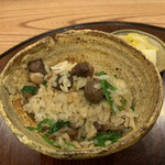 Yukimoto - 天然真鴨の脂の甘みと旨味が米一粒一粒をコーティングしています。