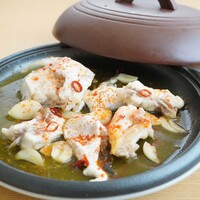 ふぐのにんにく陶板焼き（骨あり）