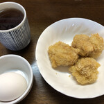 おふくろ亭 - 2022/01/31
      ホル鍋定食 ニンニク 大飯 500円
      チキンカツ 3個 100円