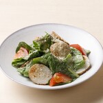 Japanese-style Caesar salad with grilled yam