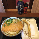 丸亀製麺 - 1.きつねうどん(490)とごぼう天(70)