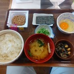 Sukiya - たまかけ納豆朝食（ご飯ミニ）［クーポン利用で270円］