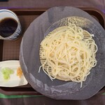 千歳饂飩 - せいろの細麺(660円)です。