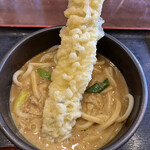 カレーうどん 富貴堂 - 穴子天カレーうどん