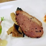 ラ・カント - 鴨のスモークとキノコ