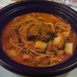 シャンゴ - 塩麹麦豚と蒟蒻入りパスタのトマトカレースープ