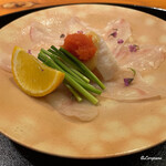 らん亭～ 美日庵 - 天然とら河豚のてっさ