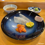 小判寿司 - 肝醤油と岩塩と本山葵を使い分け