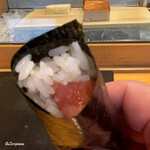 小判寿司 - 天然本鮪 中落ち手巻