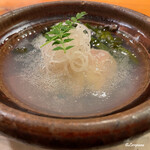 らん亭～ 美日庵 - 本蛤と若芽の小鍋立