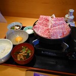 Satsukiya - 牛なべランチ膳の全貌